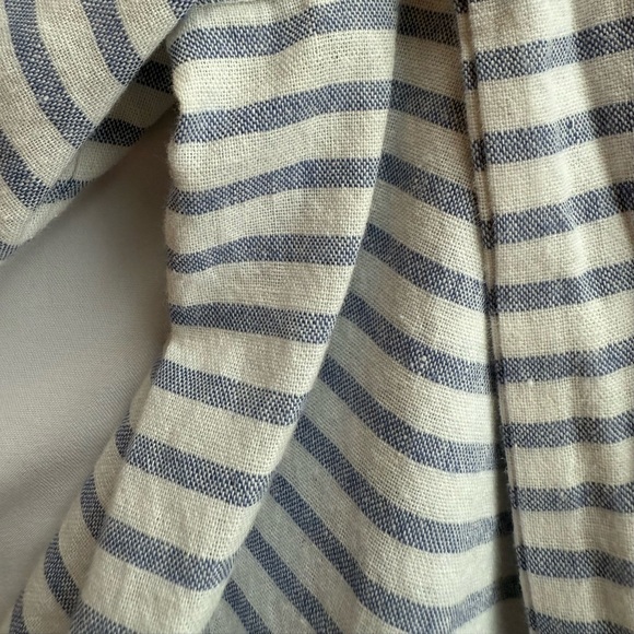 Soprano striped peasant-style top in blue/white - Picture 3 of 5